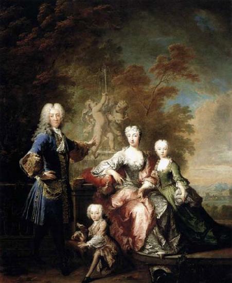Robert Levrac Tournieres Count Ferdinand Adolf von Plettenberg and his Family oil painting image
